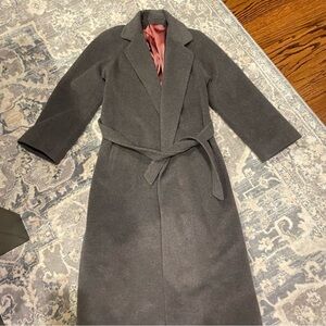 Regency Cashmere Gray Belted Coat